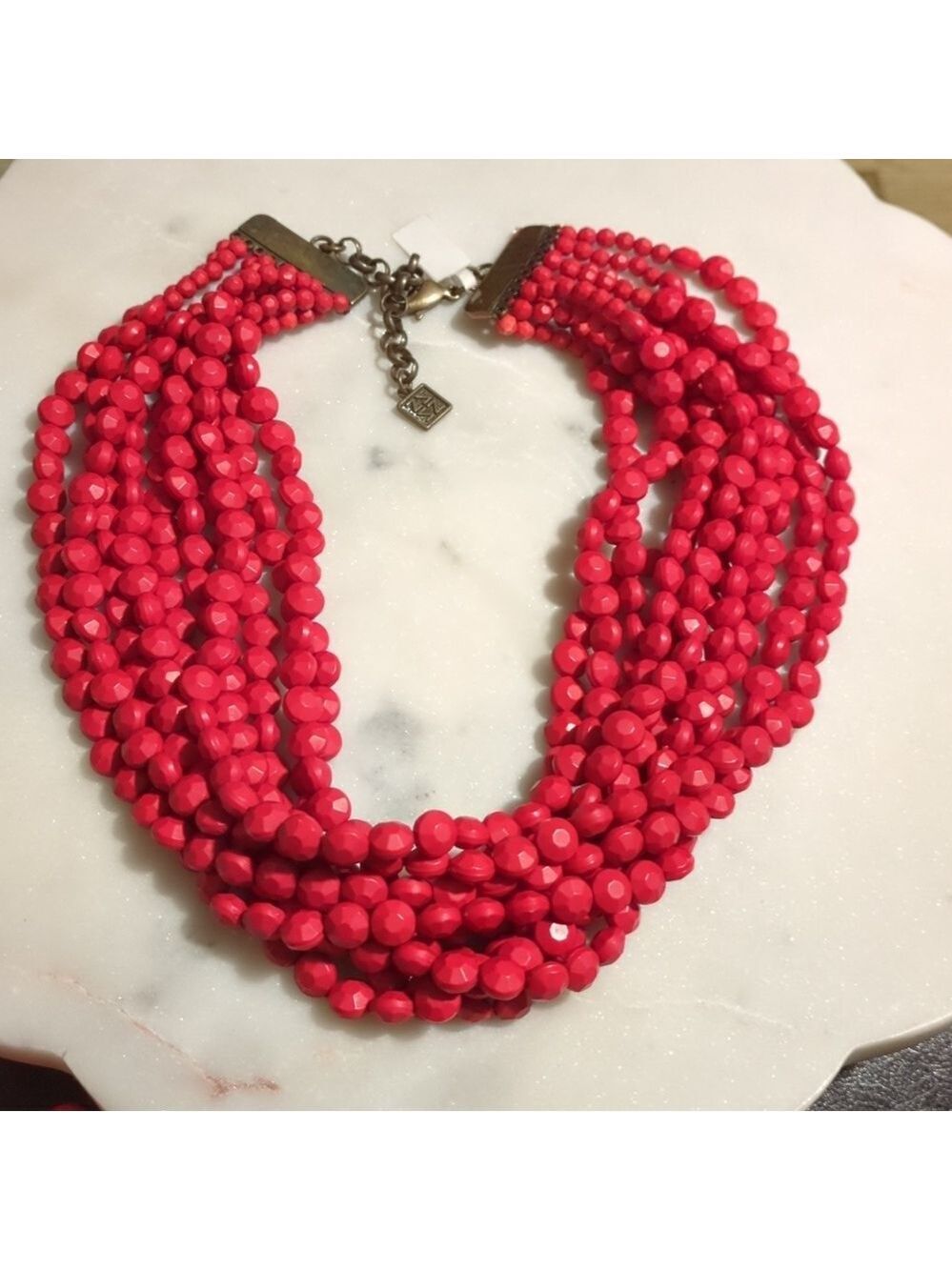 Multilayer‎ ZENZII Vintage Red Beads necklace